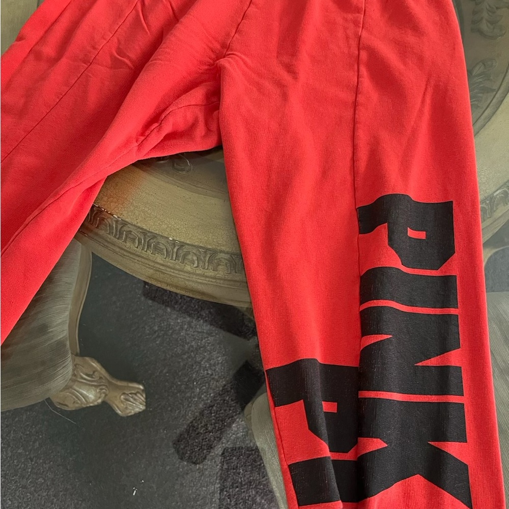 PINK Victoria's Secret Red Track Pants